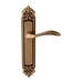 Дверная ручка на планке Melodia 132/229 "Laguna", матовая бронза