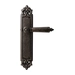 Дверная ручка на планке Melodia 246/229 "Nike", античное серебро