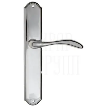 Дверная ручка Fratelli Cattini 'LUCCIA' на планке PL02 полированный хром