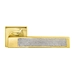 Дверные ручки на розетке Morelli Luxury 'Dolce Vita', золото