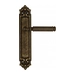 Дверная ручка Venezia "MOSCA" на планке PL96, античная бронза
