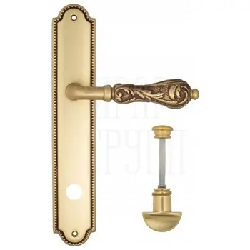 Дверная ручка Venezia 'MONTE CRISTO' на планке PL98 французское золото (wc)