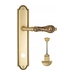 Дверная ручка Venezia "MONTE CRISTO" на планке PL98, французское золото (wc)