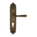 Дверная ручка Venezia "CLASSIC" на планке PL96, античная бронза (cyl)