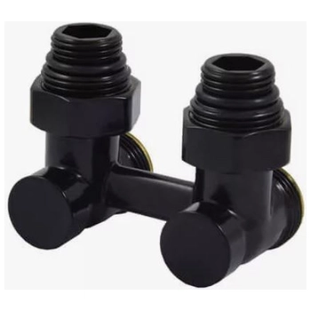 Мультифлекс угловой 50 мм 3/4' НГ х 3/4' НР (сгоны в к-т не входят, арт. 121665) черный