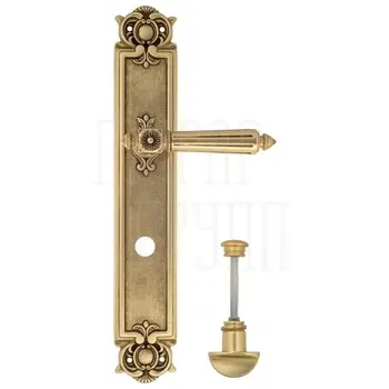 Дверная ручка Venezia 'CASTELLO' на планке PL97 французское золото (wc)