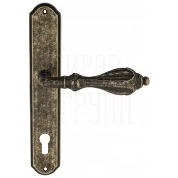 Дверная ручка Venezia 'ANAFESTO' на планке PL02 античная бронза (cyl)