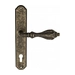 Дверная ручка Venezia 'ANAFESTO' на планке PL02, античная бронза (cyl)