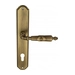 Дверная ручка Venezia 'ANNETA' на планке PL02, матовая бронза (cyl)