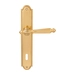Дверная ручка на планке Melodia 235/458 'Mirella', полированная латунь (key)