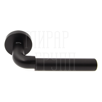 Дверная ручка на круглой розетке Forme 523 'SHINOBI' черный