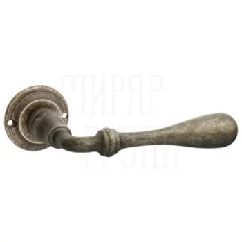 Дверная ручка на круглой розетке Fimet 'Retro' 1380 (240R) античная бронза