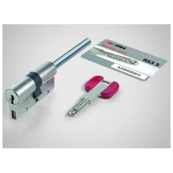 Цилиндр Cisa (Чиза) RS3 S (60 мм/25+10+25) ключ-шток латунь