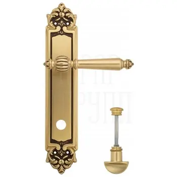 Дверная ручка Venezia 'PELLESTRINA' на планке PL96 французское золото (wc)