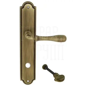 Дверная ручка Extreza 'CARRERA' (Каррера) 321 на планке PL03 матовая бронза (wc)