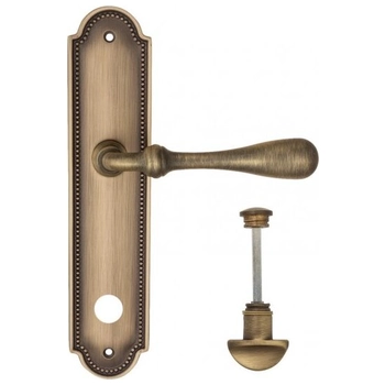 Дверная ручка Fratelli Cattini 'RETRO' на планке PL248 матовая бронза (wc-2)