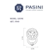 Дверная ручка-гонг Pasini 'Testa Leone', схема