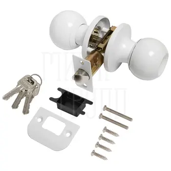 Ручка Punto (Пунто) защелка DK672 ET (кл./фик.) белый