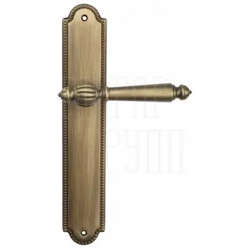 Дверная ручка Venezia 'PELLESTRINA' на планке PL98 матовая бронза