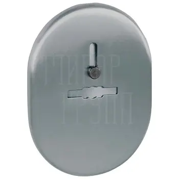 Декоративная Fuaro (Фуаро) накладка ESC 476 (90х65) СP на сувальдный замок с шторкой (тип Меттэм) матовый никель