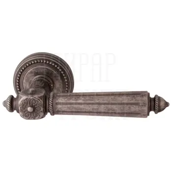 Дверная ручка на розетке Melodia 246 L 'Nike' античное серебро