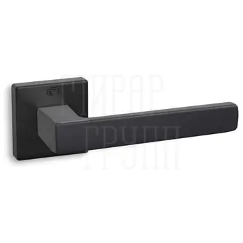 Дверная ручка на квадратной розетке Convex 1605 черный