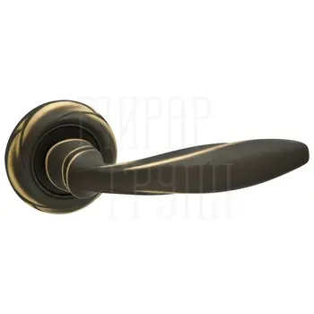 Дверная ручка на розетке Fimet 'Anna' Essence 177.2 (258) затемнённая бронза