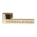 Дверные ручки на розетке Archie Sillur C-199, золото / кристаллы