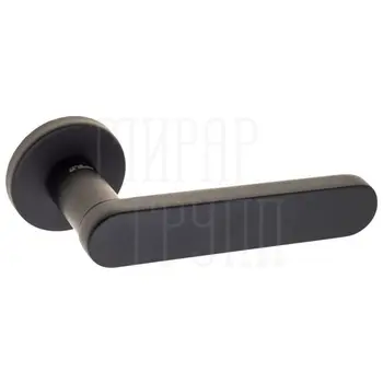 Дверная ручка Fratelli 'PIPPA' 7.7 на круглой розетке черный