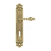 Дверная ручка Venezia 'GIFESTION' на планке PL97, полированная латунь (key)