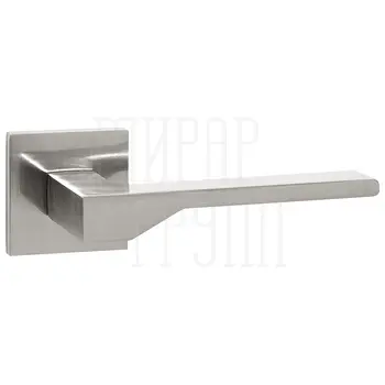 Дверная ручка Ajax (Аякс) на квадратной розетке 'CLEVER' JS матовый никель