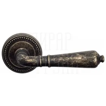 Дверная ручка на розетке Venezia 'VIGNOLE' D3 античная бронза
