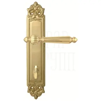 Дверная ручка на планке Melodia 235/229 'Mirella' полированная латунь (wc)