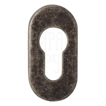 Накладки под цилиндр для профильных дверей Melodia (F) античное серебро