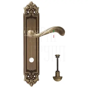 Дверная ручка Extreza 'NINA' (Нина) 317 на планке PL02 матовая бронза (wc)