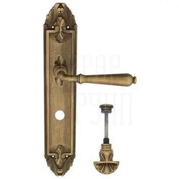 Дверная ручка Venezia 'CLASSIC' на планке PL90 матовая бронза (wc-4)
