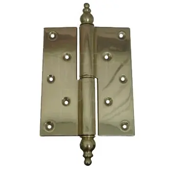 Петля дверная P150 мм (левая) облатуненная античная бронза