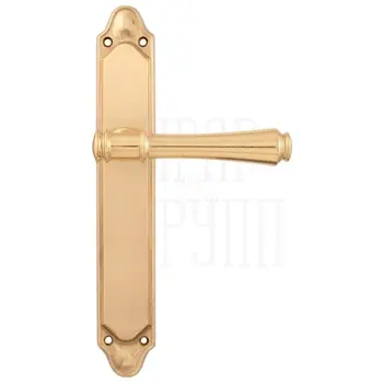 Дверная ручка на планке Melodia 245/158 'Tako' матовая латунь