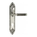 Дверная ручка Venezia "MOSCA" на планке PL90, натуральное серебро (cyl)