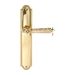 Дверная ручка Extreza "LEON" (Леон) 303 на планке PL03, полированное золото