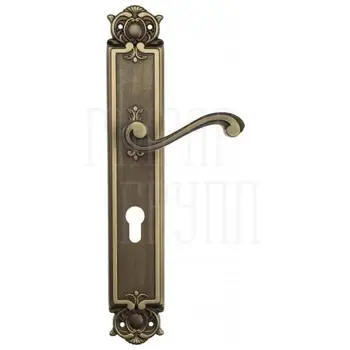Дверная ручка Venezia 'VIVALDI' на планке PL97 матовая бронза (cyl)