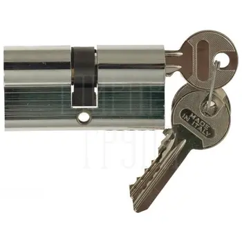Venezia цилиндр (60 мм/25+10+25) ключ-ключ полированный хром