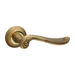 Дверная ручка на круглой розетке Fuaro (Фуаро) 'ART' TL, бронза + золото