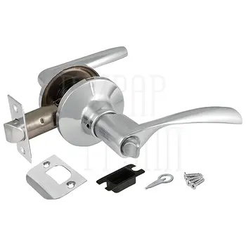 Ручка Ajax (Аякс) защелка DK610 BK (фик.) полированный хром