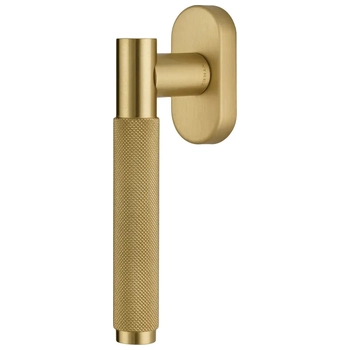 Оконная ручка Extreza 'TUBA' (Туба) 126 HW матовая латунь глянец