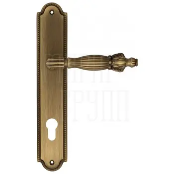 Дверная ручка Venezia 'OLIMPO' на планке PL98 матовая бронза (cyl)