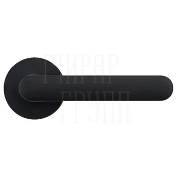 Дверная ручка на круглой розетке Colombo 'One' CC11 (CC19) черный