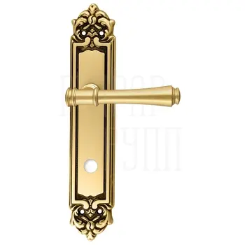 Дверная ручка Extreza 'PIERO' (Пиеро) 326 на планке PL02 французское золото (WC)
