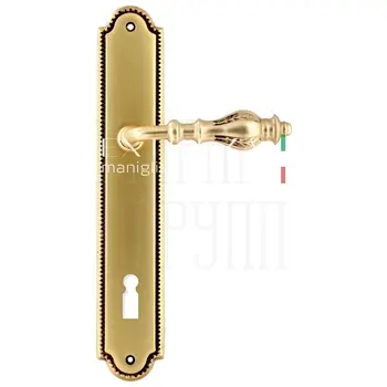 Дверная ручка Extreza 'EVITA' (Эвита) 301 на планке PL03 французское золото (key)