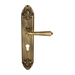 Дверная ручка Venezia "VIGNOLE" на планке PL90, матовая бронза (cyl)